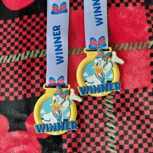Disney Winner Medals with Donald Duck - Blue and Yellow